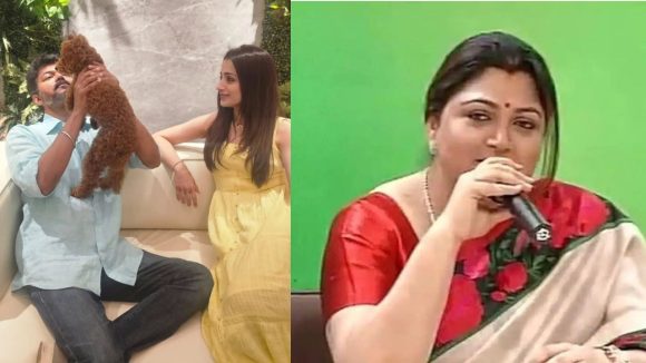 Khushboo Defends Trisha Amid Vijay Relationship & Divorce Speculation Khushboo Defends Trisha Amid Vijay Relationship & Divorce Speculation