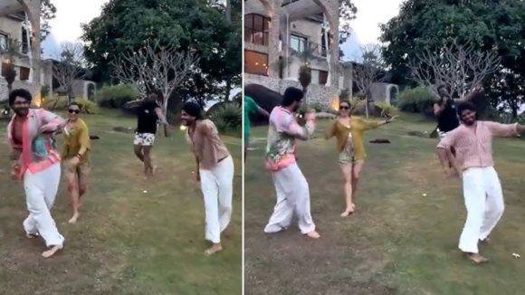 Anand Deverakonda's Viral Dance at Vijay & Rashmika's Wedding with 'Sancharame' Anand Deverakonda's Viral Dance at Vijay & Rashmika's Wedding with 'Sancharame'