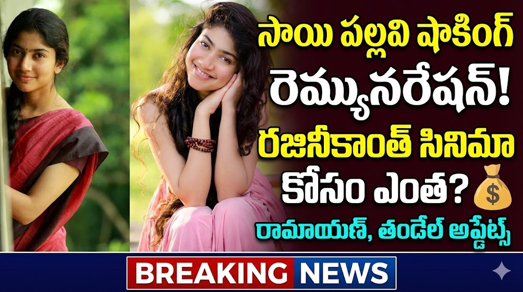 సాయి పల్లవి కళ్లు చెదిరే రెమ్యునరేషన్, రజినీకాంత్ సినిమా కోసం ఎంత తీసుకుంటుందంటే? సాయి పల్లవి కళ్లు చెదిరే రెమ్యునరేషన్, రజినీకాంత్ సినిమా కోసం ఎంత తీసుకుంటుందంటే?