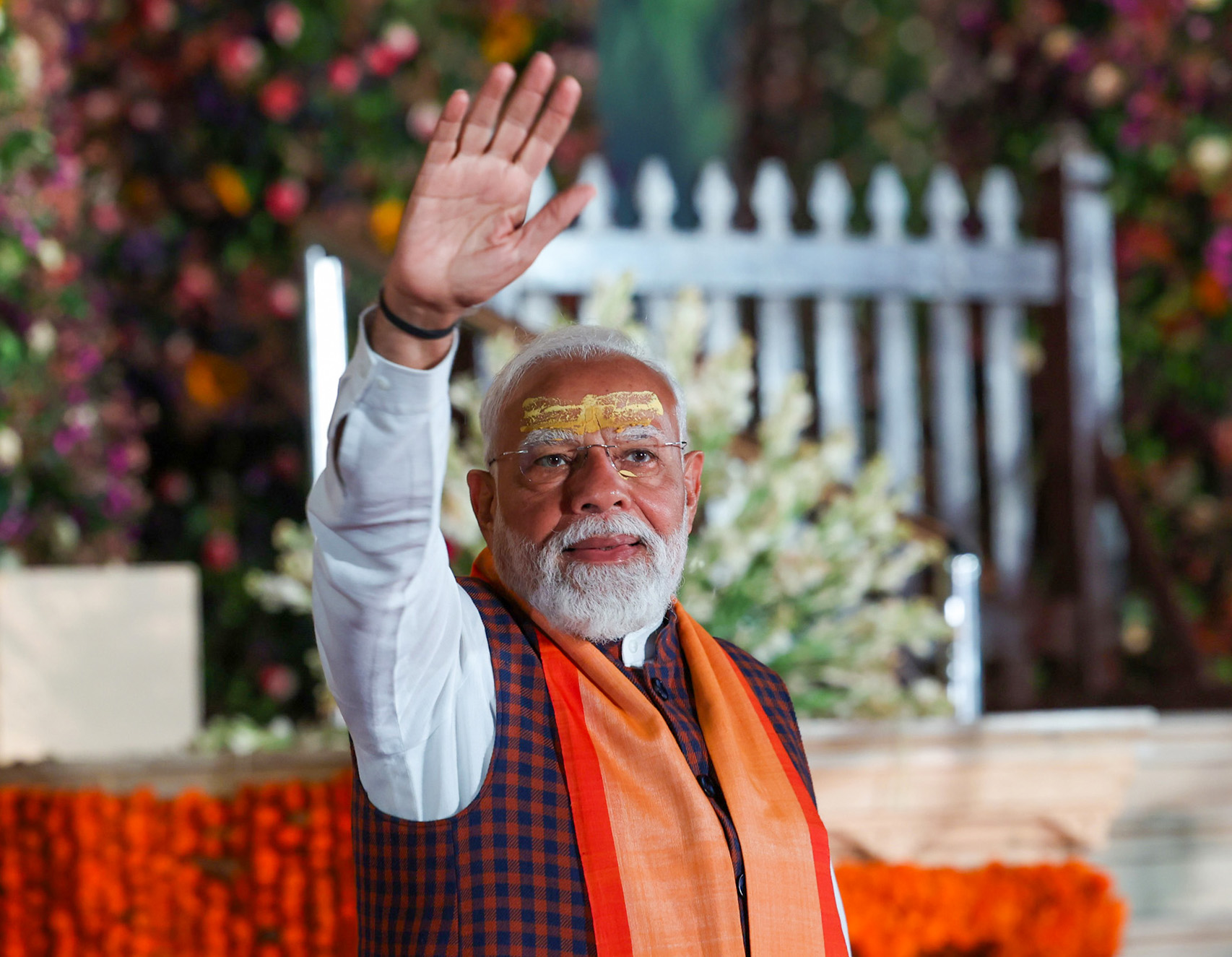 PM Modi praying at Somnath Temple during Gujarat visit PM Modi praying at Somnath Temple during Gujarat visit