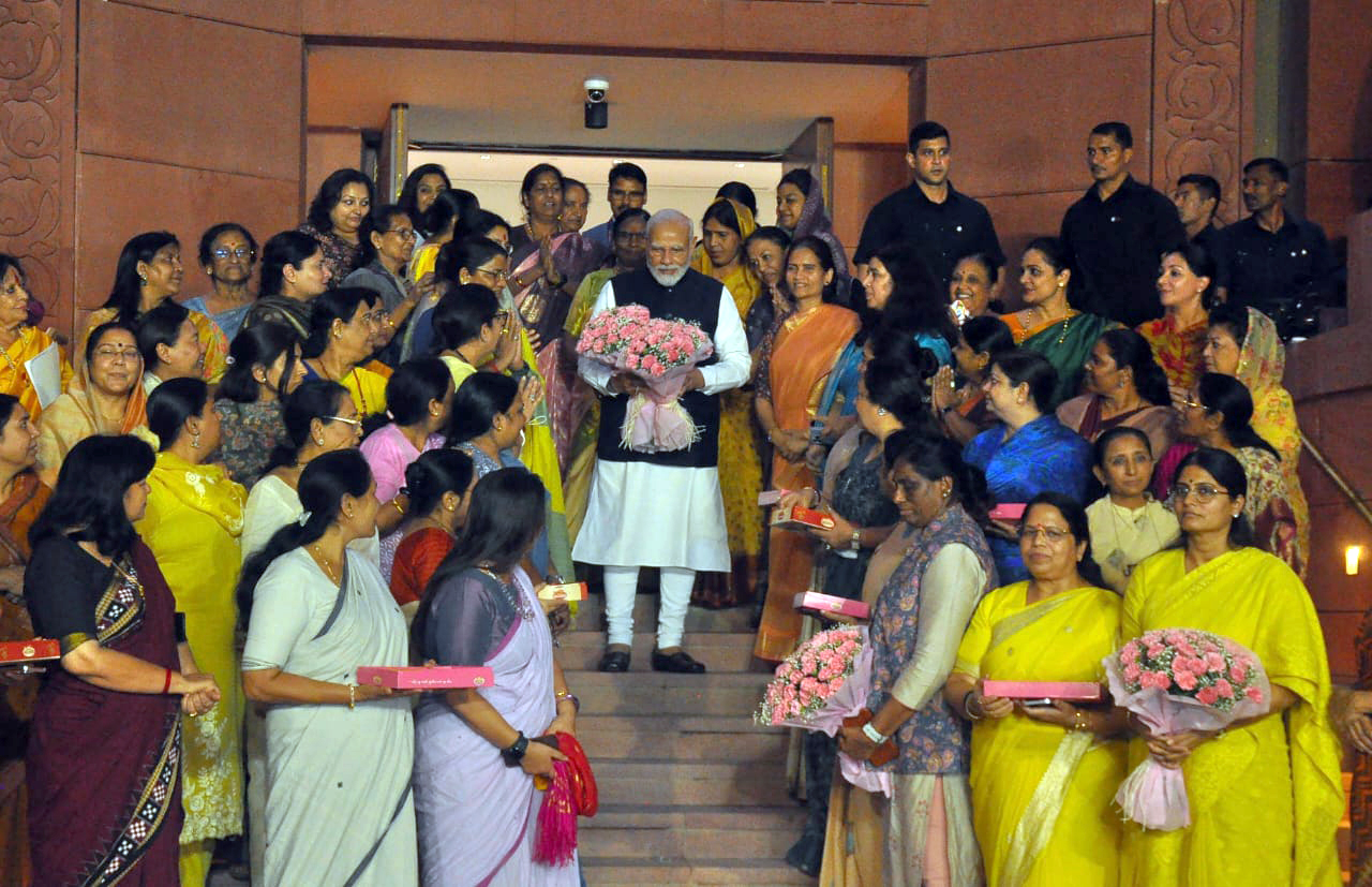 Parliament session discussing Women's Reservation Bill implementation Parliament session discussing Women's Reservation Bill implementation