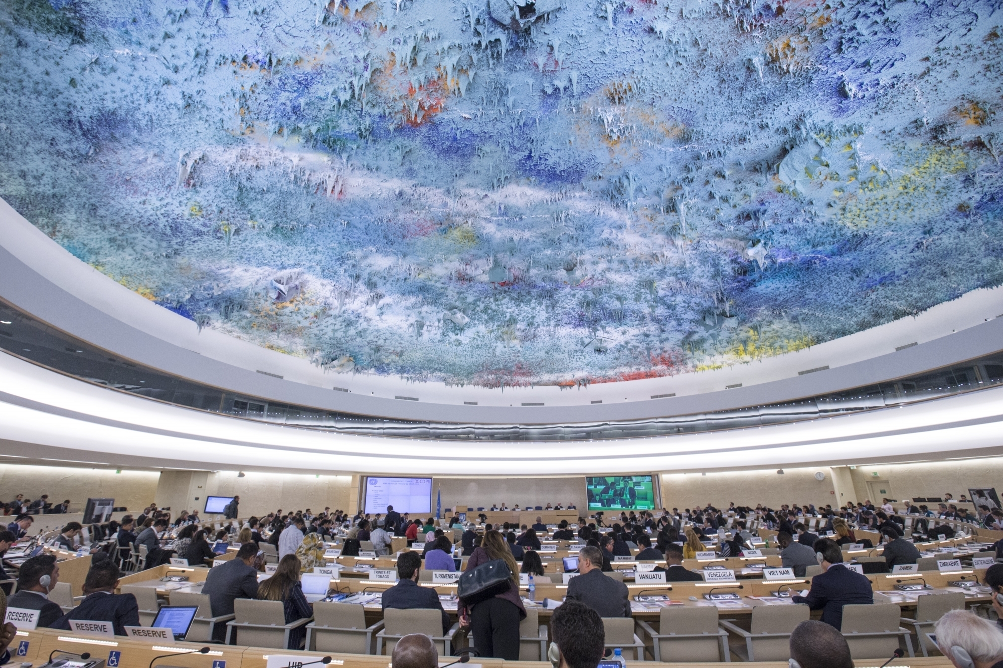 RSKS activist addressing UNHRC on women leading social change in Jammu and Kashmir RSKS activist addressing UNHRC on women leading social change in Jammu and Kashmir