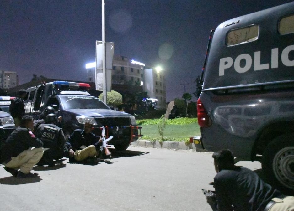 Aftermath of suicide bombing at police station in Khyber Pakhtunkhwa showing damaged building and rescue workers Aftermath of suicide bombing at police station in Khyber Pakhtunkhwa showing damaged building and rescue workers