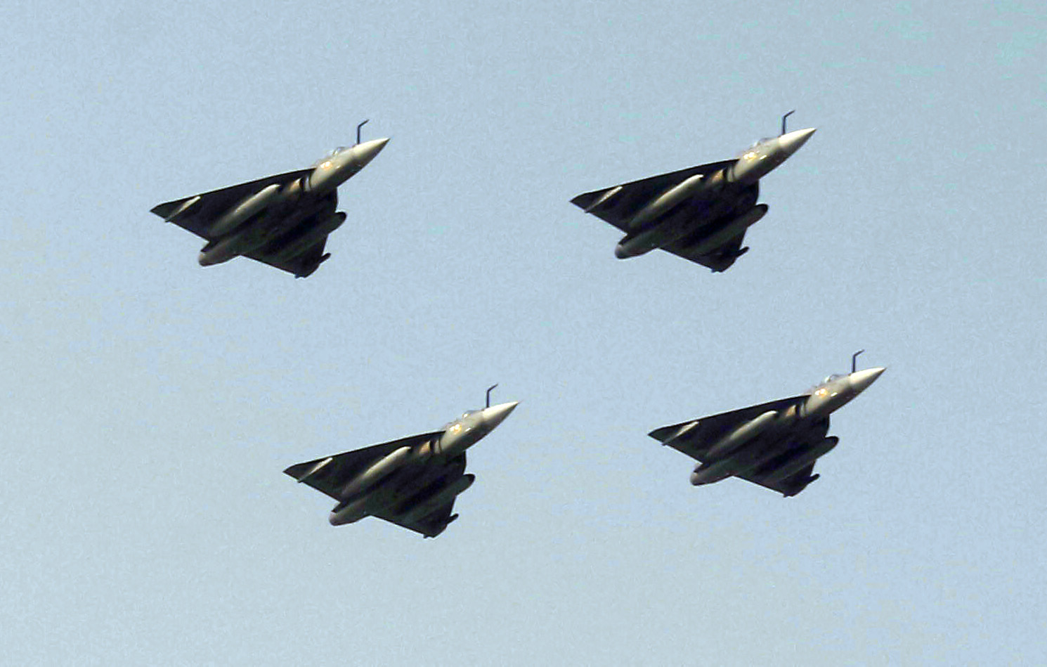 Indian Air Force Rafale jet in flight Indian Air Force Rafale jet in flight