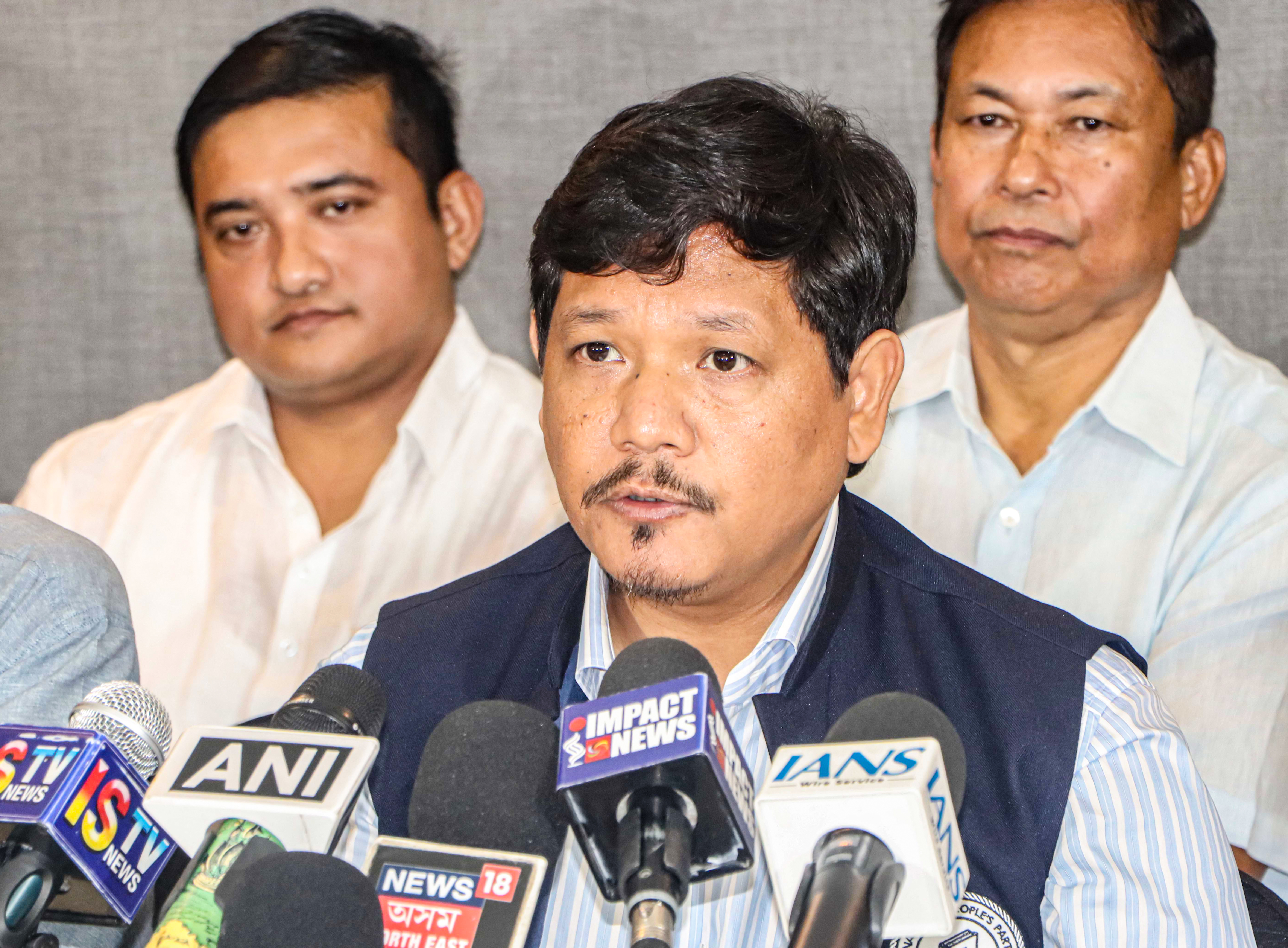 Meghalaya Chief Minister Conrad Sangma addressing media about attack on northeastern people in Delhi Meghalaya Chief Minister Conrad Sangma addressing media about attack on northeastern people in Delhi
