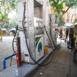 CNG price hike at Mumbai fuel station with MGL signage CNG price hike at Mumbai fuel station with MGL signage