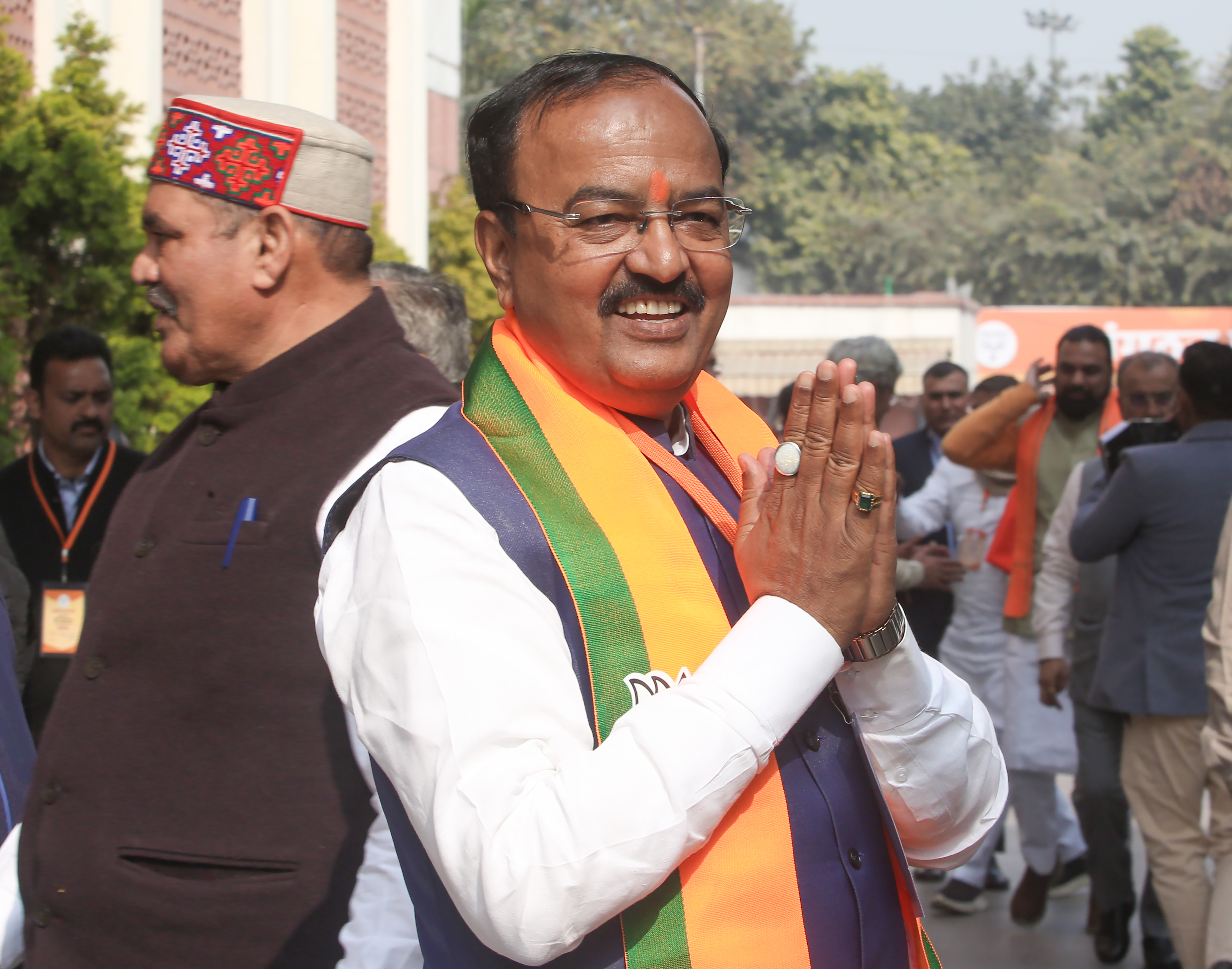 UP Deputy CM Maurya helicopter emergency landing at Lucknow Airport UP Deputy CM Maurya helicopter emergency landing at Lucknow Airport