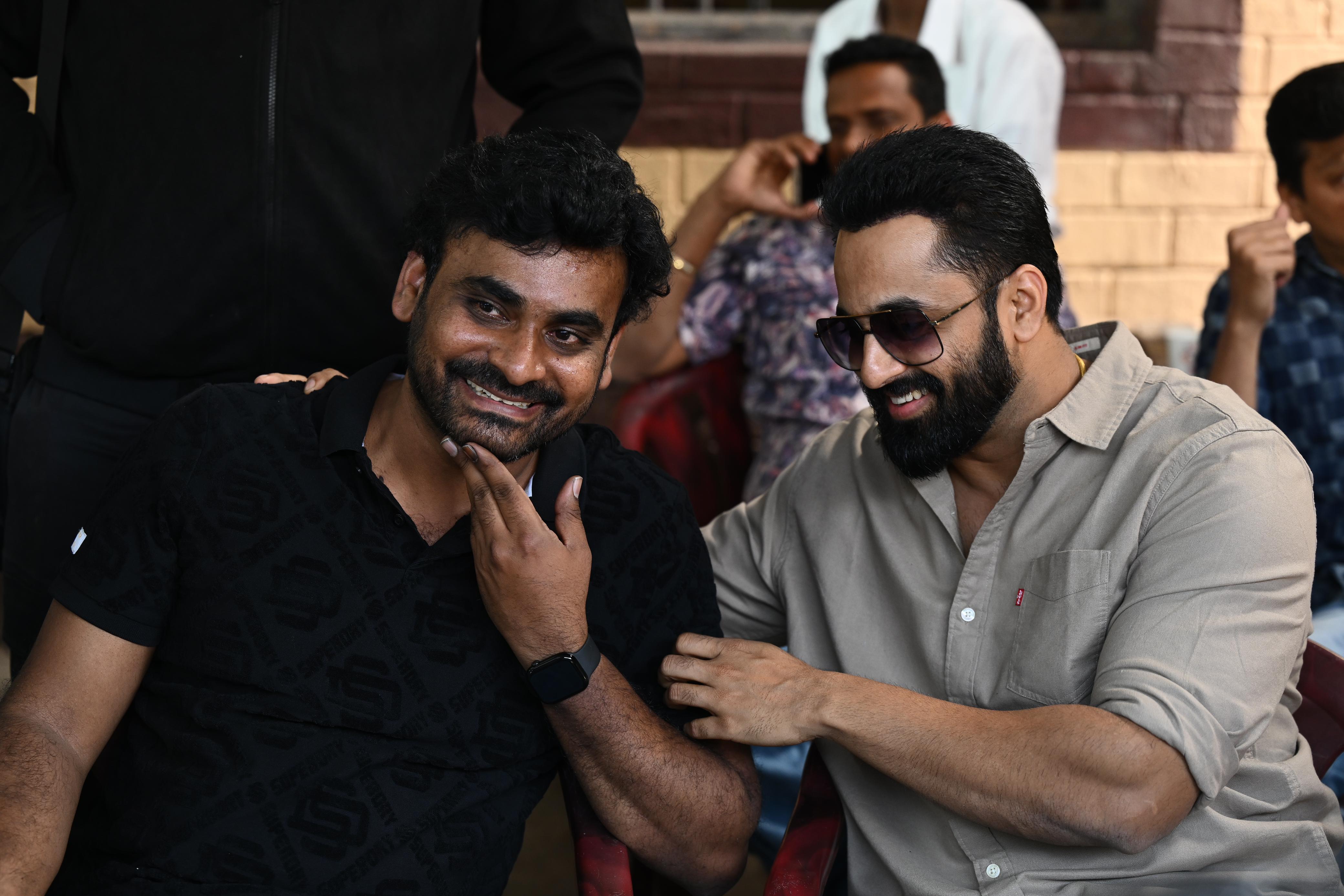 Behind the scenes on set of Maa Vande biopic in Hyderabad Behind the scenes on set of Maa Vande biopic in Hyderabad