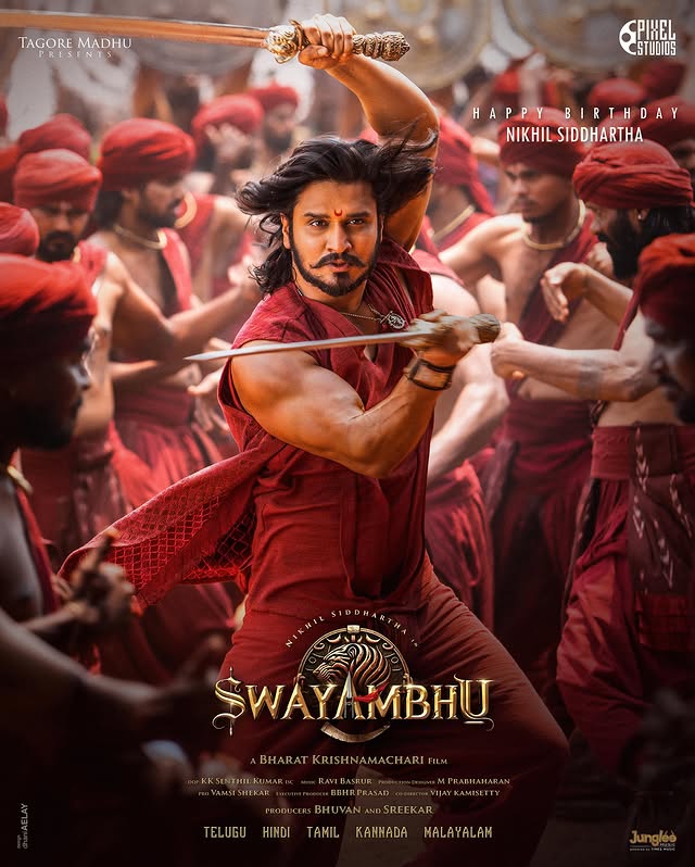 Nikhil Siddhartha in Swayambhu film poster Nikhil Siddhartha in Swayambhu film poster