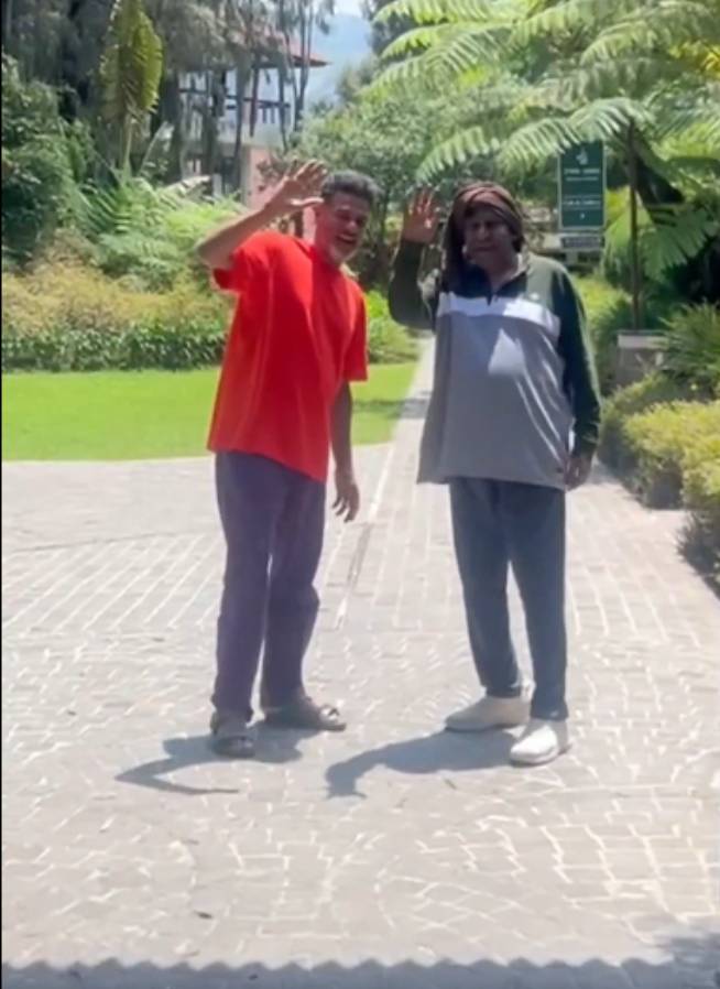 Prabhu Deva and Vadivelu together in Mount Bromo Indonesia Prabhu Deva and Vadivelu together in Mount Bromo Indonesia