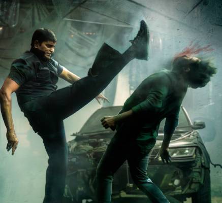 Ravi Babu Razor movie poster violent first look Ravi Babu Razor movie poster violent first look