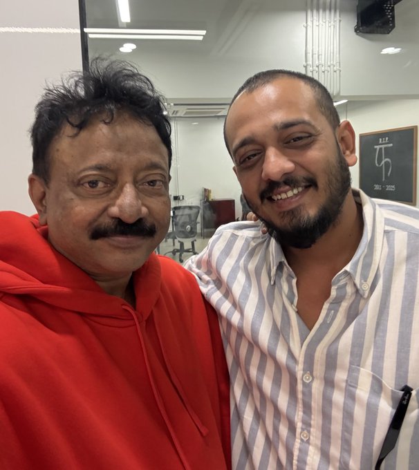 Ram Gopal Varma with Chidambaram director of Manjummel Boys Ram Gopal Varma with Chidambaram director of Manjummel Boys