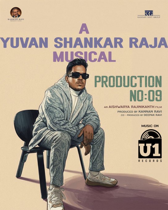 Poster announcing Yuvan Shankar Raja as music composer for Aishwarya Rajinikanth's new film Poster announcing Yuvan Shankar Raja as music composer for Aishwarya Rajinikanth's new film
