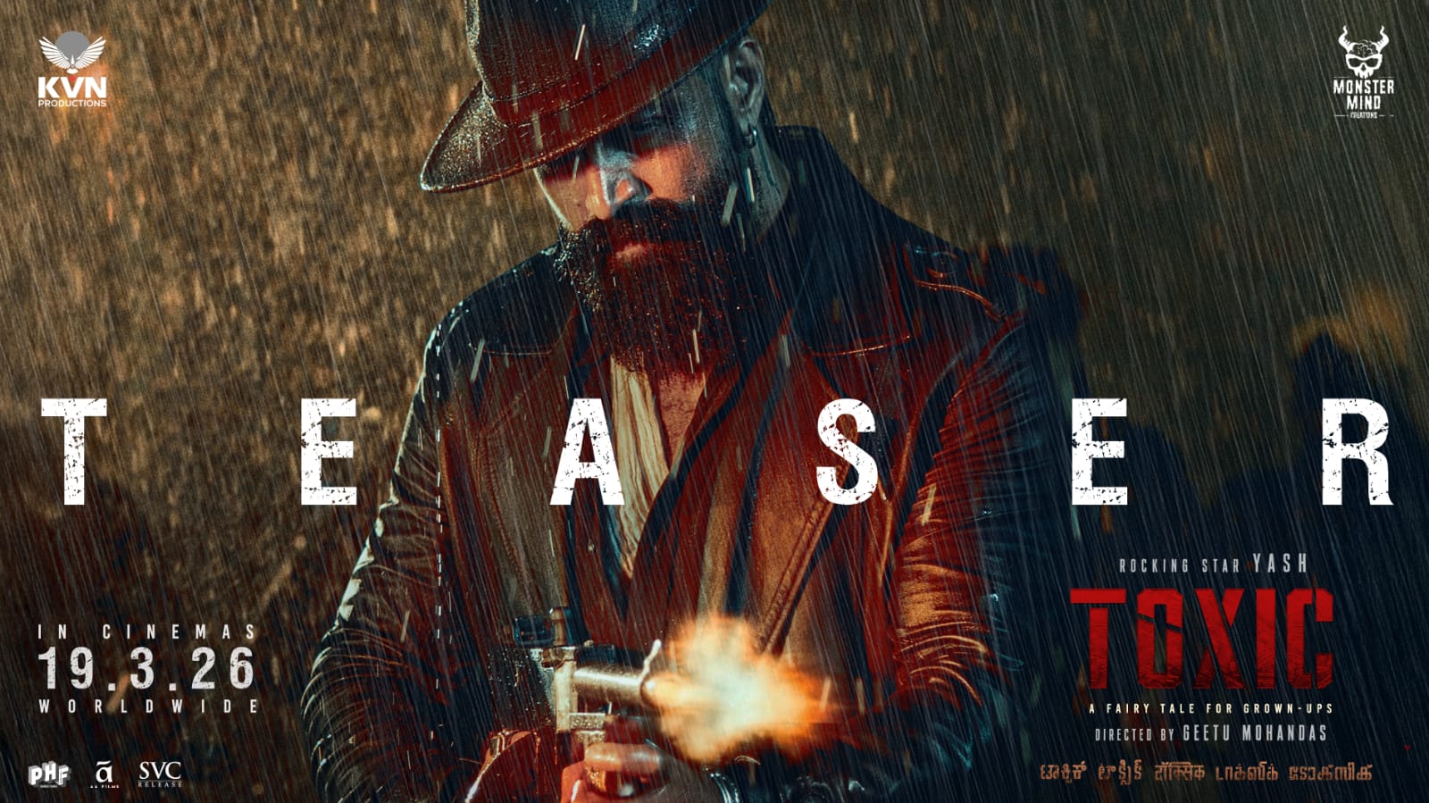 Yash unrecognizable transformation in Toxic movie teaser Yash unrecognizable transformation in Toxic movie teaser
