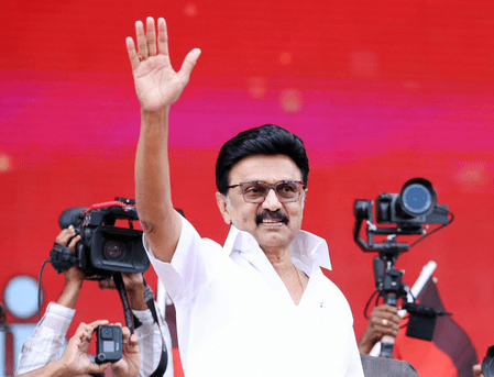DMK and Congress leaders signing Tamil Nadu poll pact agreement DMK and Congress leaders signing Tamil Nadu poll pact agreement
