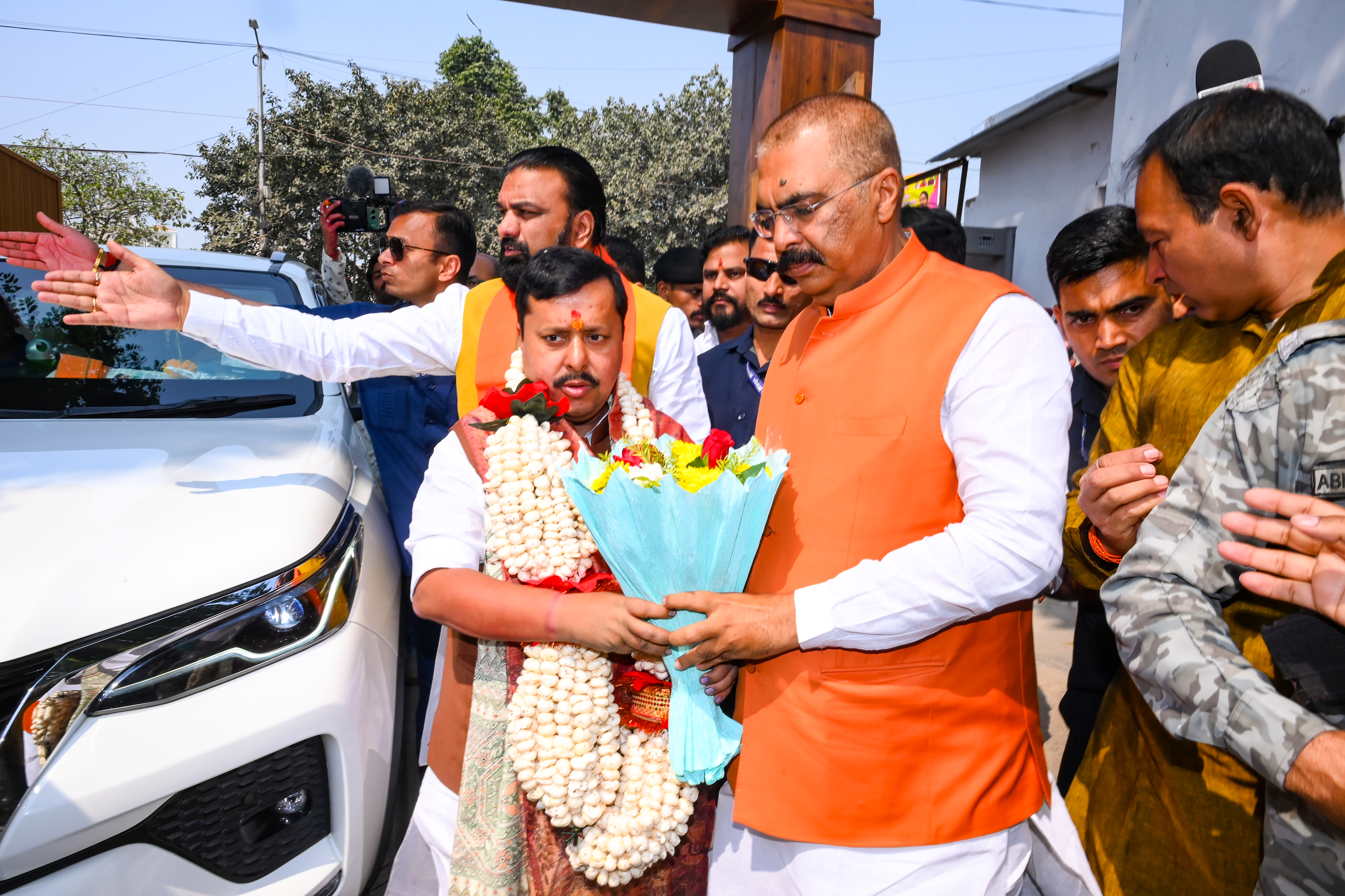 Nitin Nabin files Rajya Sabha nomination papers with Amit Shah Nitin Nabin files Rajya Sabha nomination papers with Amit Shah