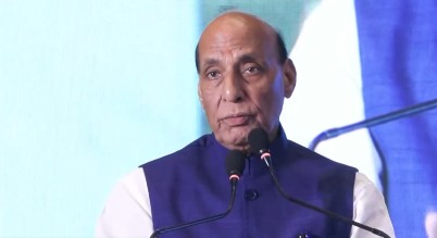 Defence Minister Rajnath Singh addressing the Sagar Sankalp Seminar on Gulf crisis instability risks Defence Minister Rajnath Singh addressing the Sagar Sankalp Seminar on Gulf crisis instability risks