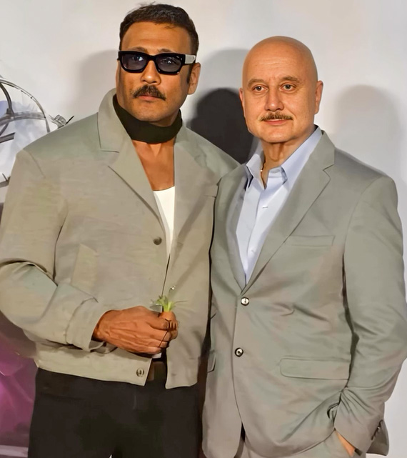 Jackie Shroff and Anupam Kher birthday celebration montage from Bollywood Jackie Shroff and Anupam Kher birthday celebration montage from Bollywood