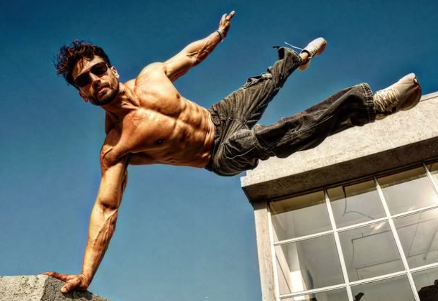 Tiger Shroff shirtless birthday photo showing six-pack abs Tiger Shroff shirtless birthday photo showing six-pack abs