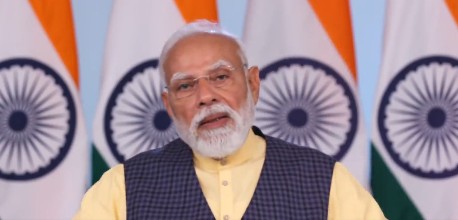 Prime Minister Narendra Modi addressing webinar on India as world manufacturing partner Prime Minister Narendra Modi addressing webinar on India as world manufacturing partner