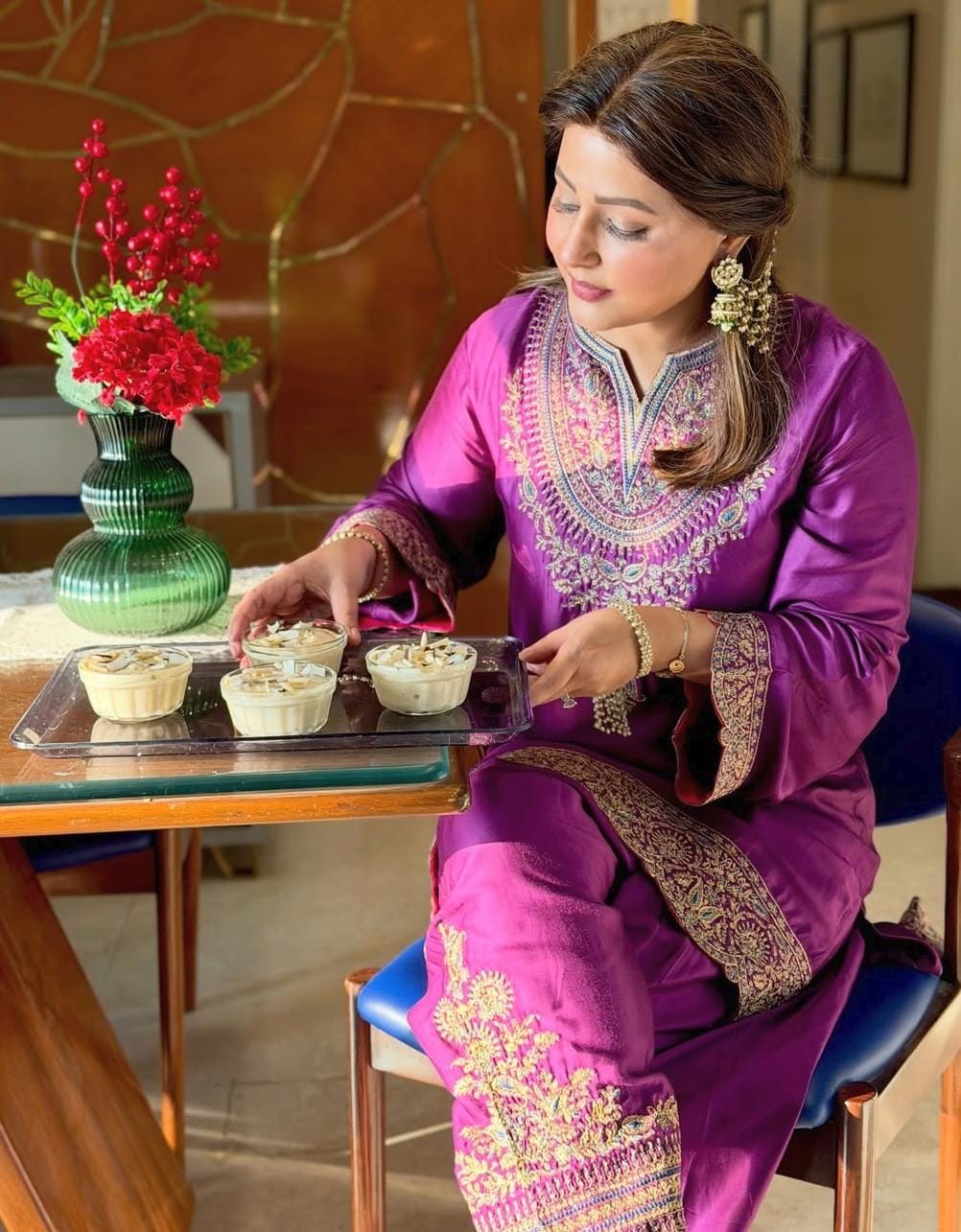 Hina Khan chaat delights pani puri and Indian street food spread Hina Khan chaat delights pani puri and Indian street food spread