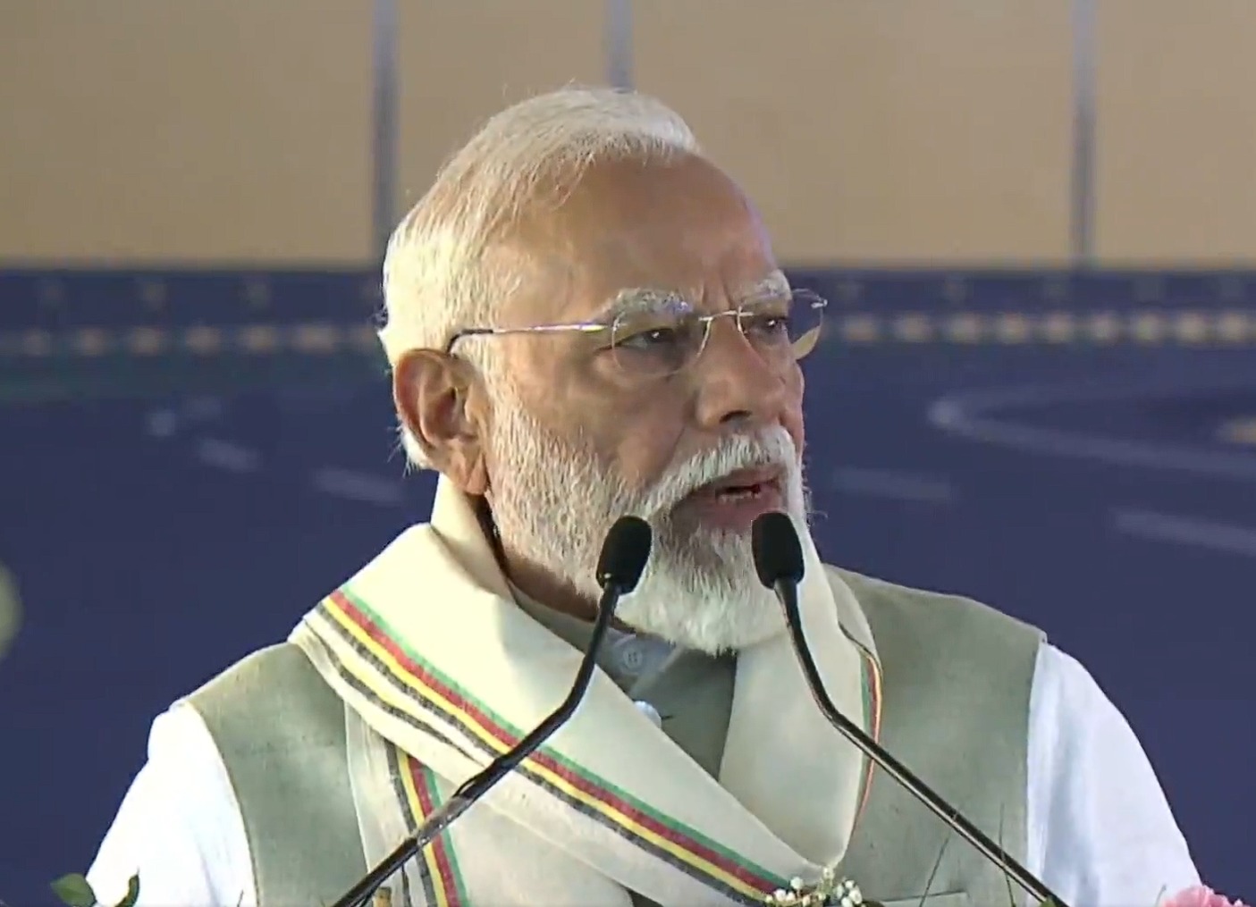 PM Modi addressing a public gathering in Silchar about Barak Valley development PM Modi addressing a public gathering in Silchar about Barak Valley development