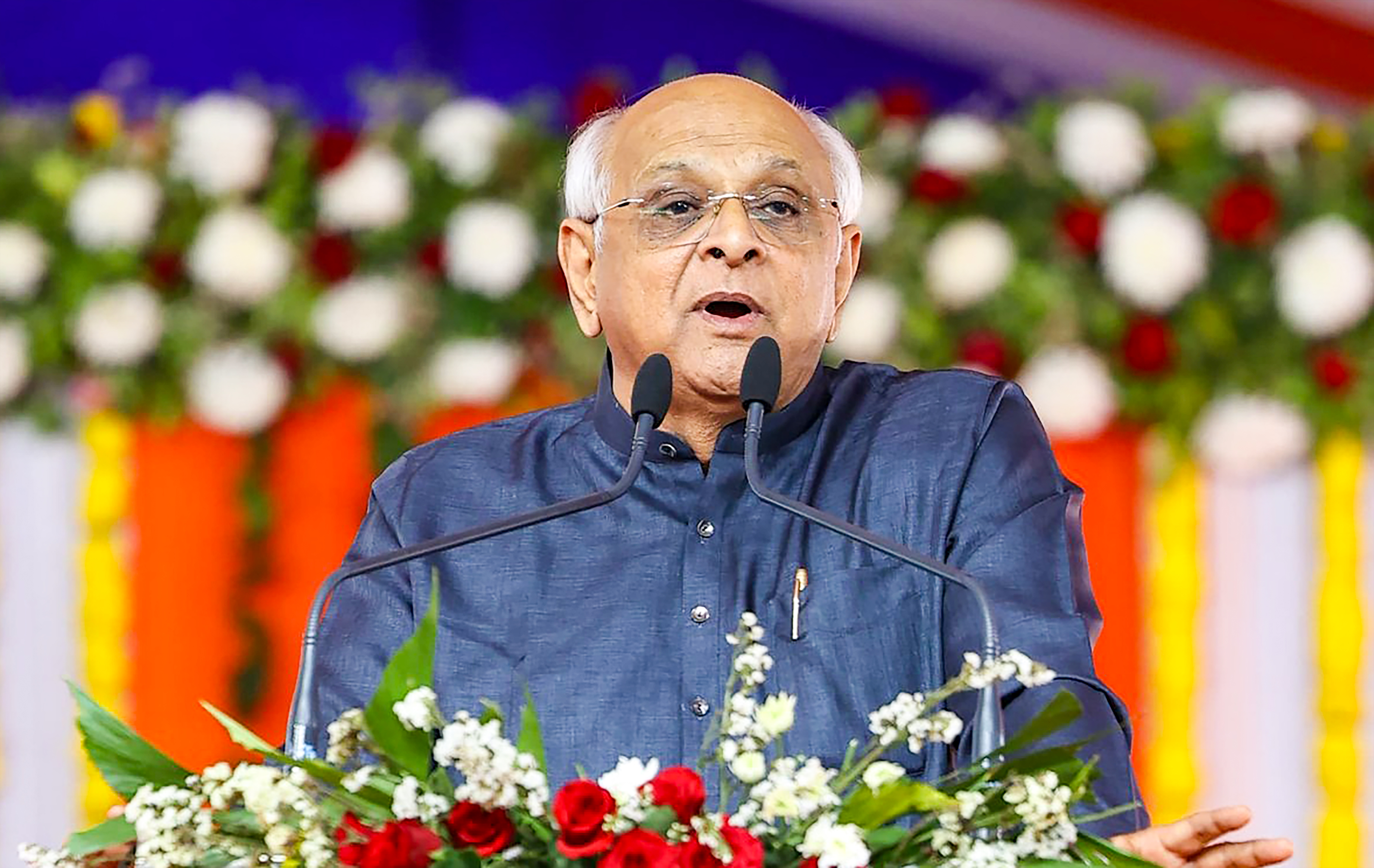 Gujarat Chief Minister Patel speaking at CII conference on trillion economy goal Gujarat Chief Minister Patel speaking at CII conference on trillion economy goal