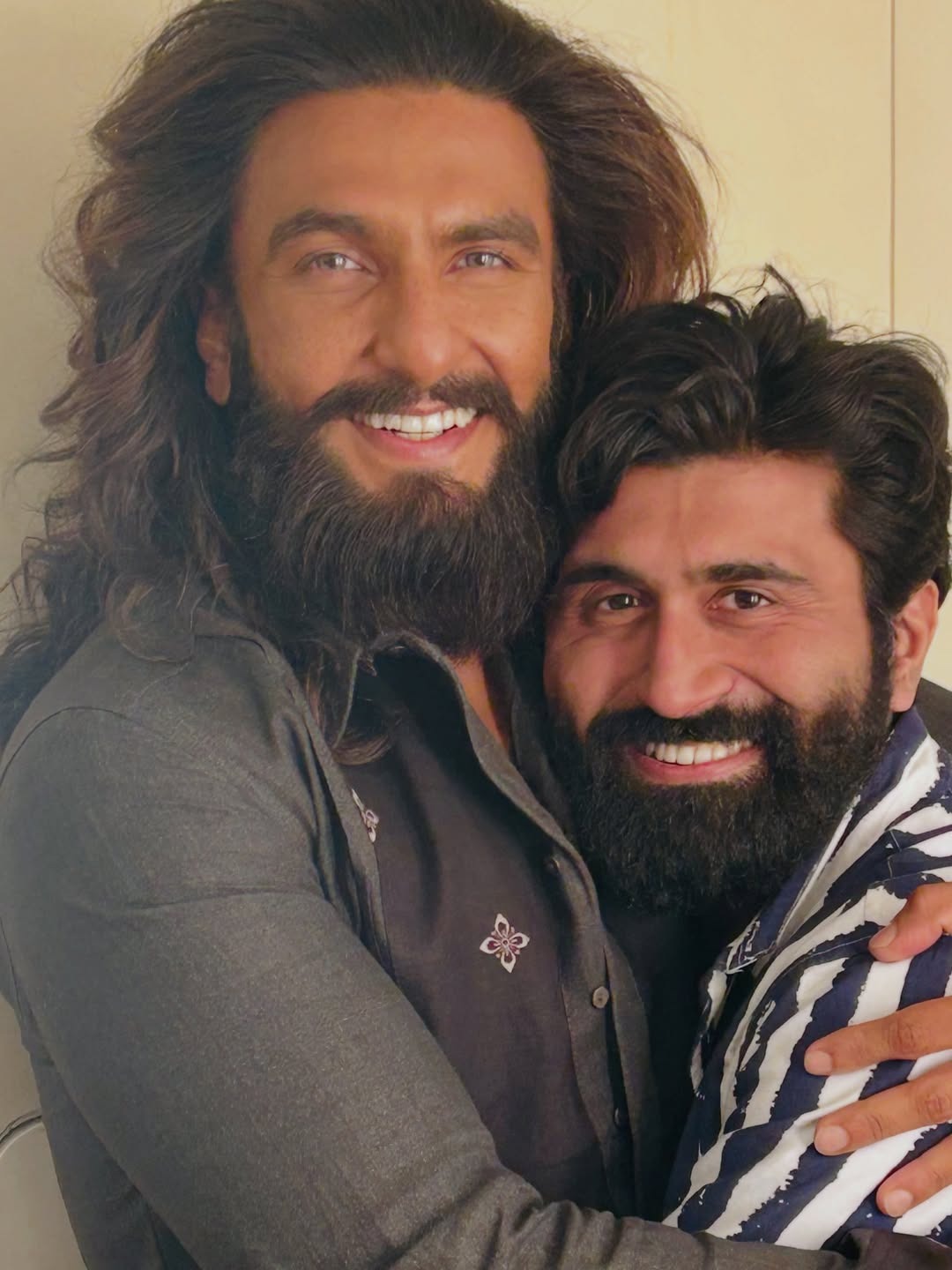 Rajat Arora and Ranveer Singh on the set of Dhurandhar movie Rajat Arora and Ranveer Singh on the set of Dhurandhar movie