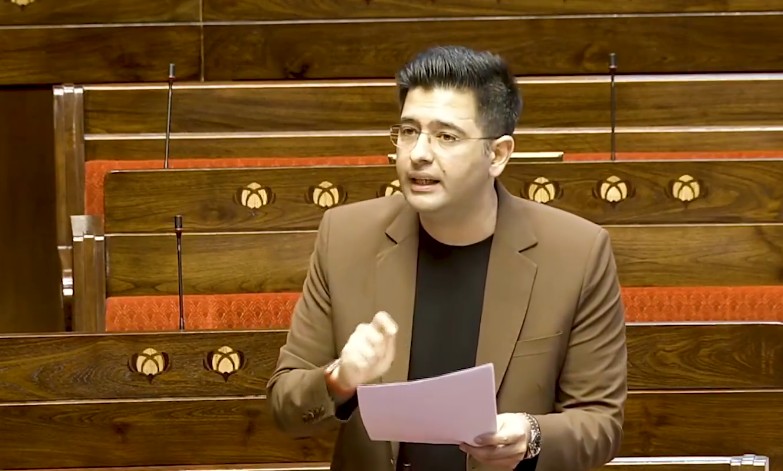 Raghav Chadha speaking in Rajya Sabha about practical reforms Raghav Chadha speaking in Rajya Sabha about practical reforms