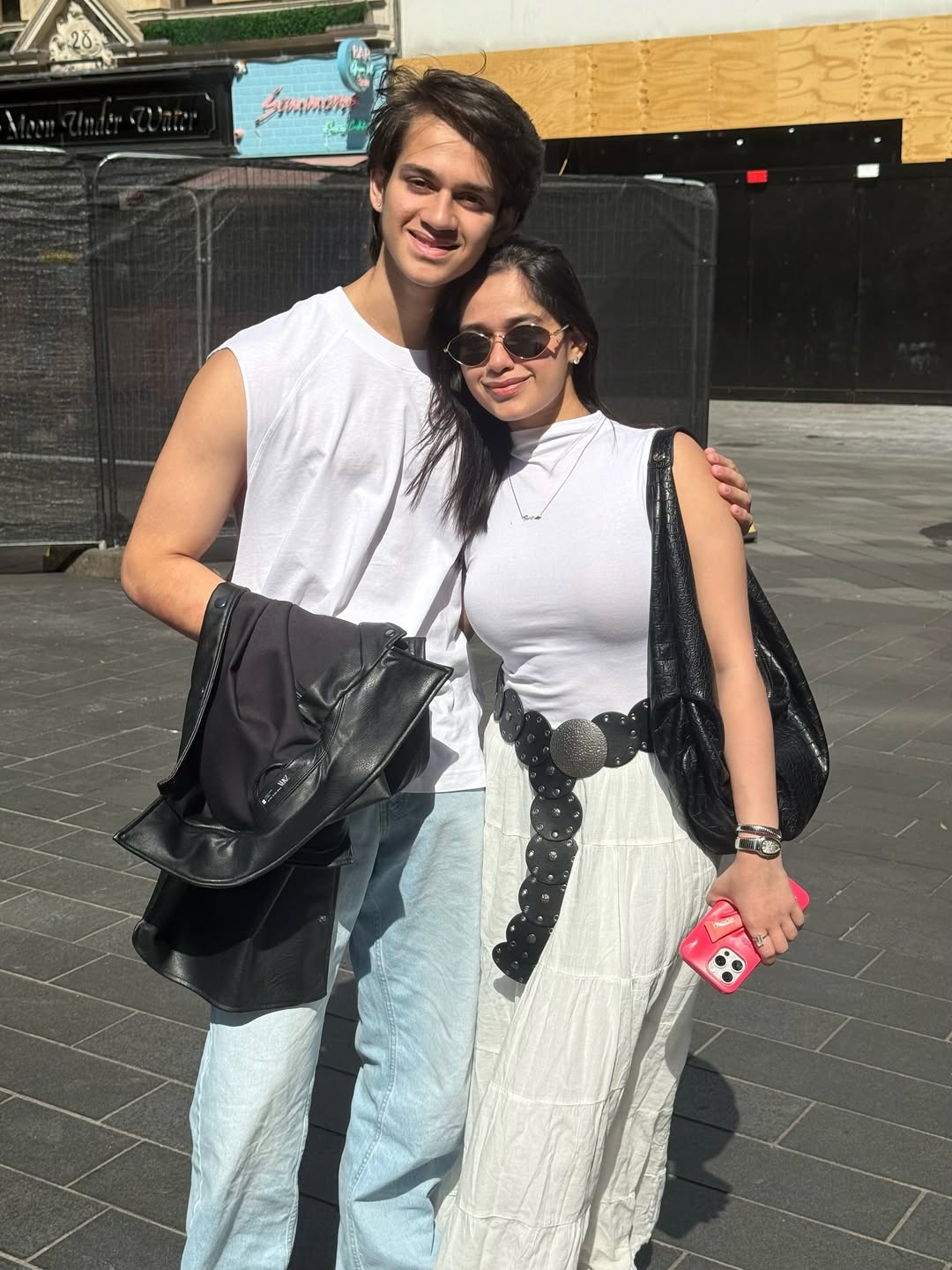 Jannat Zubair and brother Ayaan after highway assault incident Jannat Zubair and brother Ayaan after highway assault incident