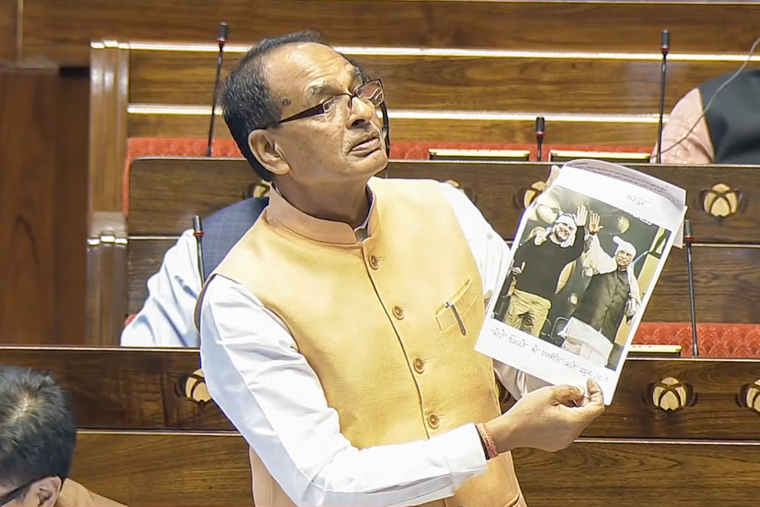 Shivraj Singh Chouhan speaking in Rajya Sabha during MGNREGA debate Shivraj Singh Chouhan speaking in Rajya Sabha during MGNREGA debate
