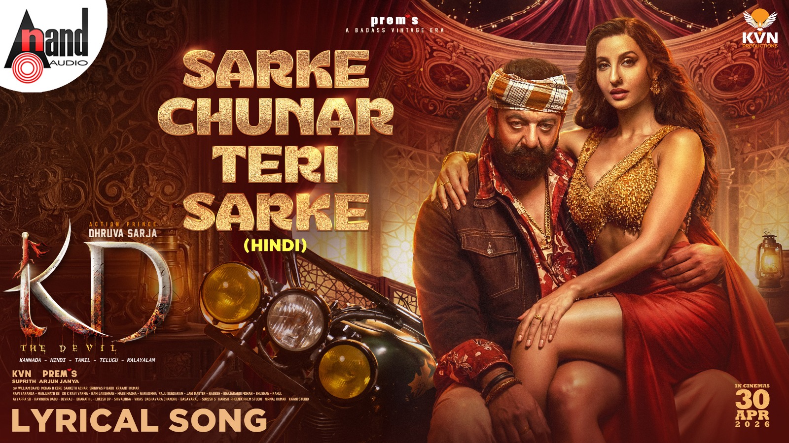 Sanjay Dutt and Nora Fatehi in Sarke Chunar song still Sanjay Dutt and Nora Fatehi in Sarke Chunar song still