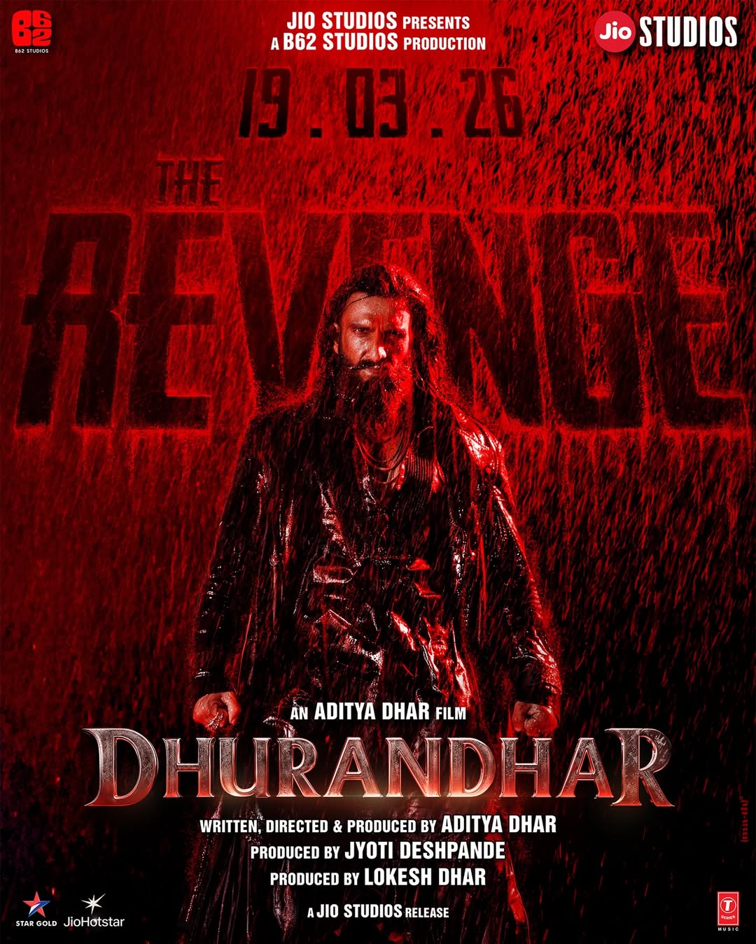Dhurandhar The Revenge movie poster showing delayed Malayalam and Kannada releases Dhurandhar The Revenge movie poster showing delayed Malayalam and Kannada releases