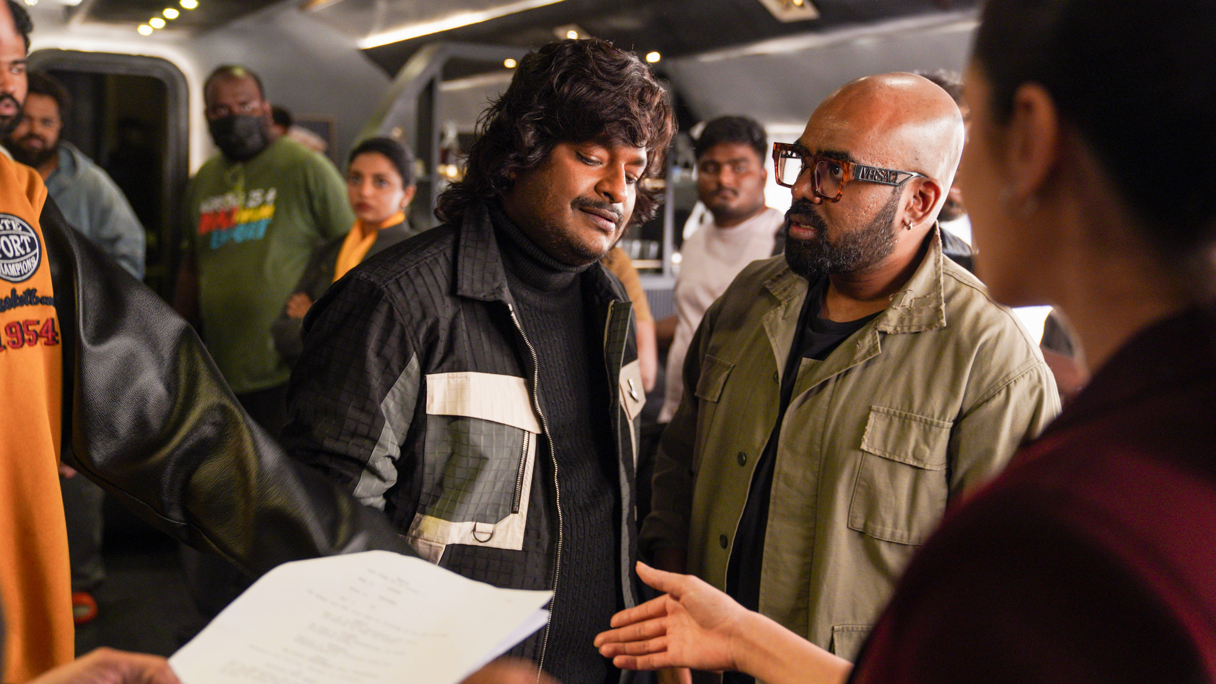Satya on the set of Jetlee during filming wrap Satya on the set of Jetlee during filming wrap