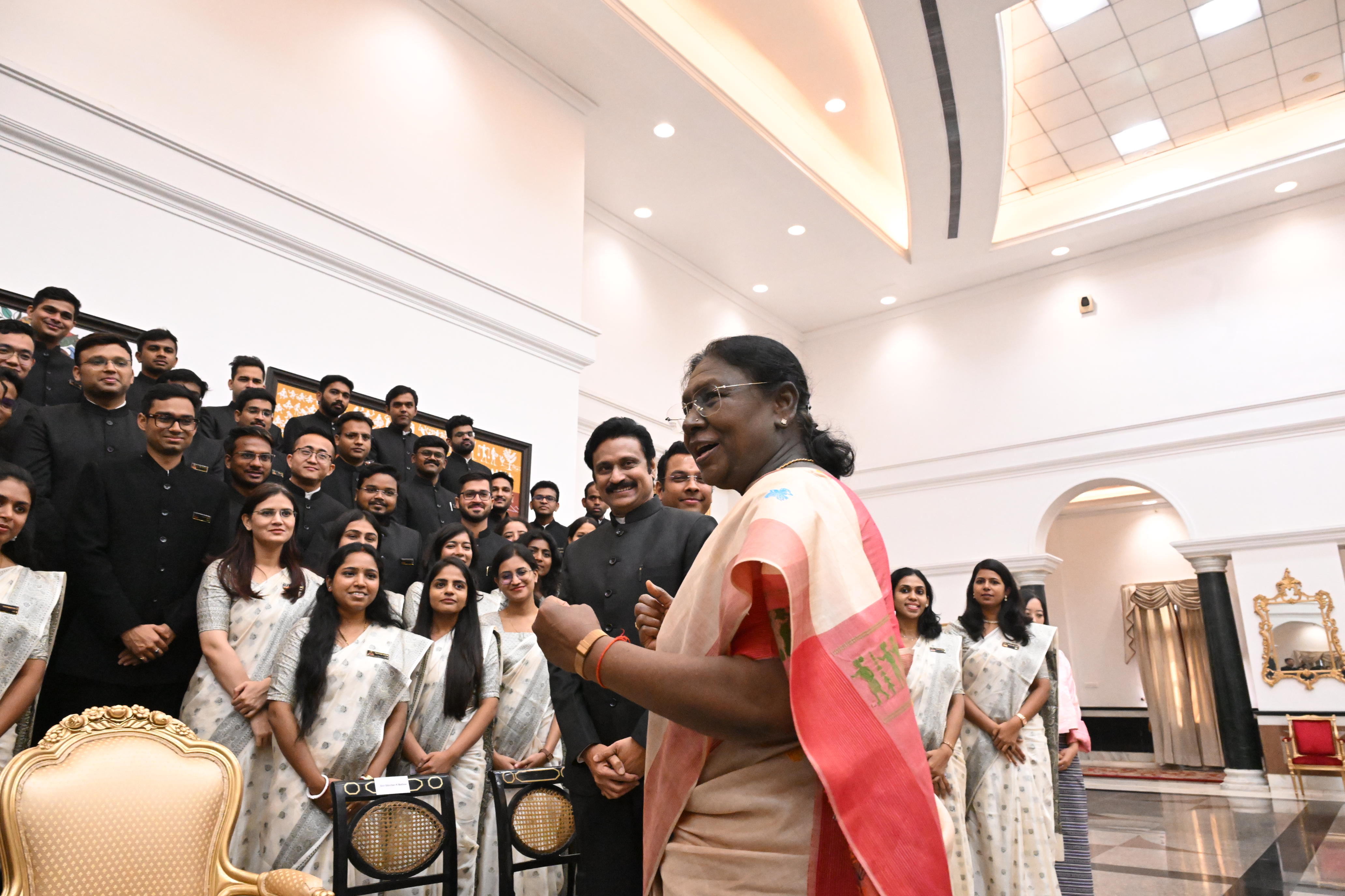 President Murmu addressing IRS officers about fair tax system and inclusive growth President Murmu addressing IRS officers about fair tax system and inclusive growth