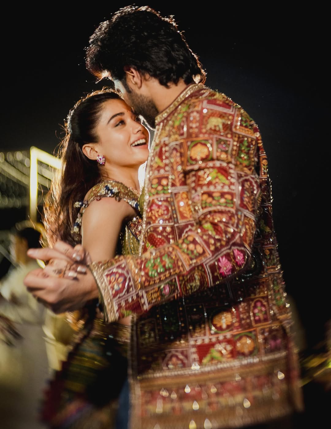 Vijay Deverakonda and Rashmika at their Mehendi ceremony Vijay Deverakonda and Rashmika at their Mehendi ceremony
