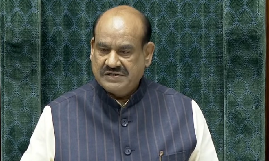 Lok Sabha Speaker Om Birla addressing the House on no-confidence motion Lok Sabha Speaker Om Birla addressing the House on no-confidence motion