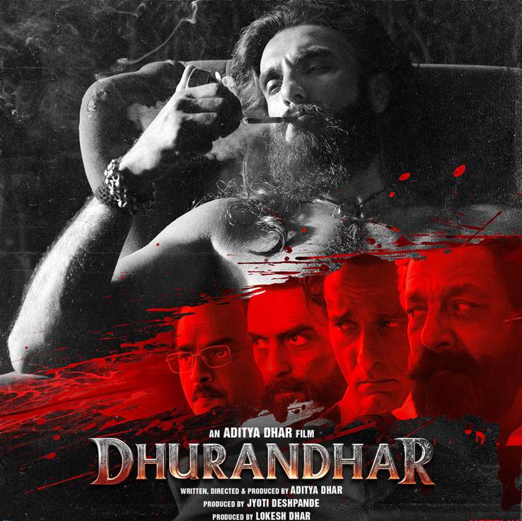 Ranveer Singh in Dhurandhar movie poster for theatrical re-release Ranveer Singh in Dhurandhar movie poster for theatrical re-release