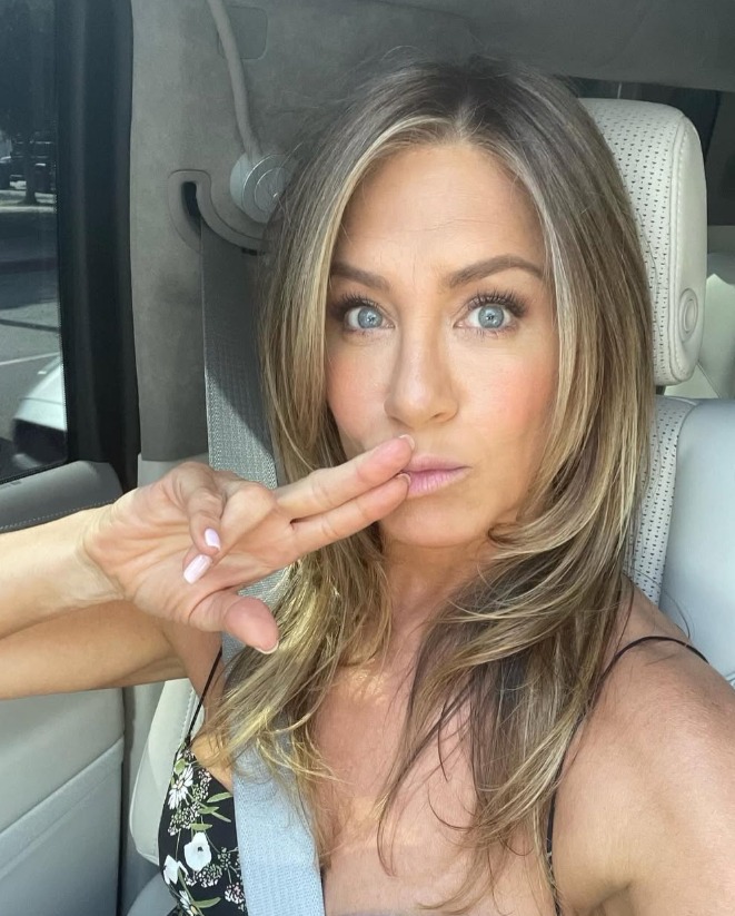 Jennifer Aniston practicing self-care and wellness routine Jennifer Aniston practicing self-care and wellness routine