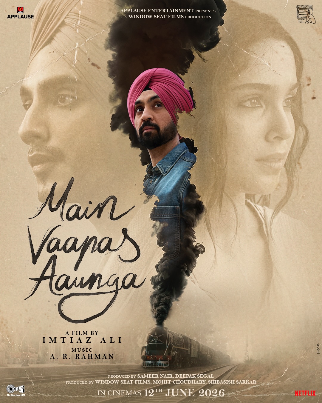 First look poster of Main Vaapas Aaunga movie featuring Diljit Dosanjh First look poster of Main Vaapas Aaunga movie featuring Diljit Dosanjh