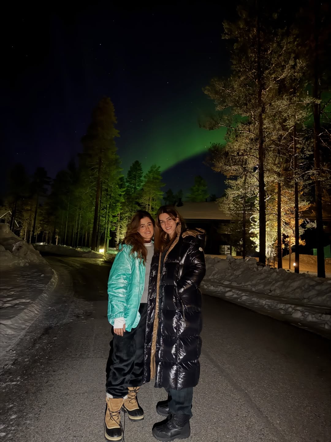 Kriti Sanon posing under Northern Lights in Finland Kriti Sanon posing under Northern Lights in Finland