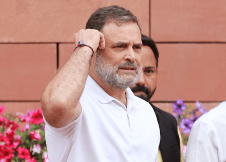 Rahul Gandhi addressing Kerala political rally via video link Rahul Gandhi addressing Kerala political rally via video link