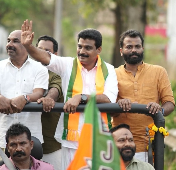 Kerala polls Manalur constituency candidates campaign rally Kerala polls Manalur constituency candidates campaign rally
