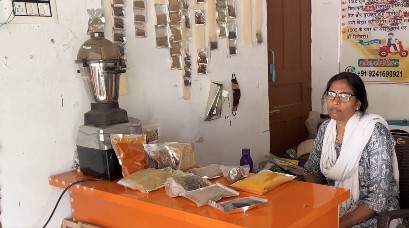 Manjula Kumari at her PMFME-supported spice manufacturing unit in Bihar Manjula Kumari at her PMFME-supported spice manufacturing unit in Bihar
