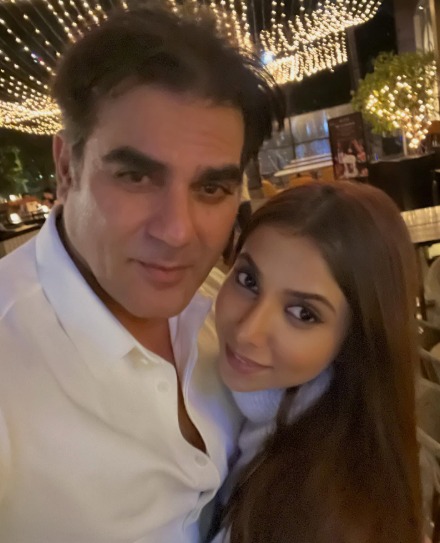Arbaaz Khan and Sshura Khan with their baby during Eid family celebration Arbaaz Khan and Sshura Khan with their baby during Eid family celebration