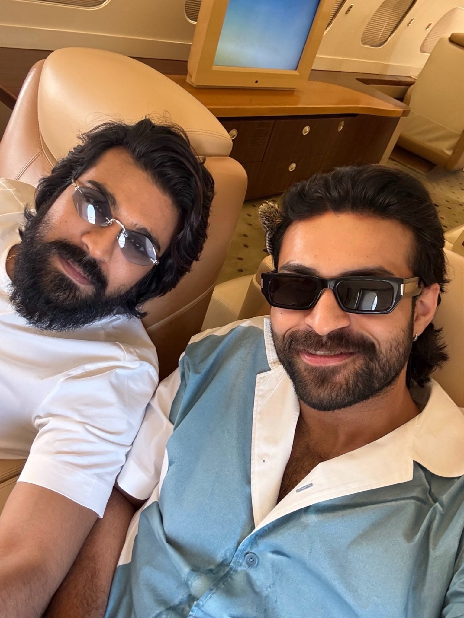 Ram Charan receiving birthday wishes from family members Ram Charan receiving birthday wishes from family members