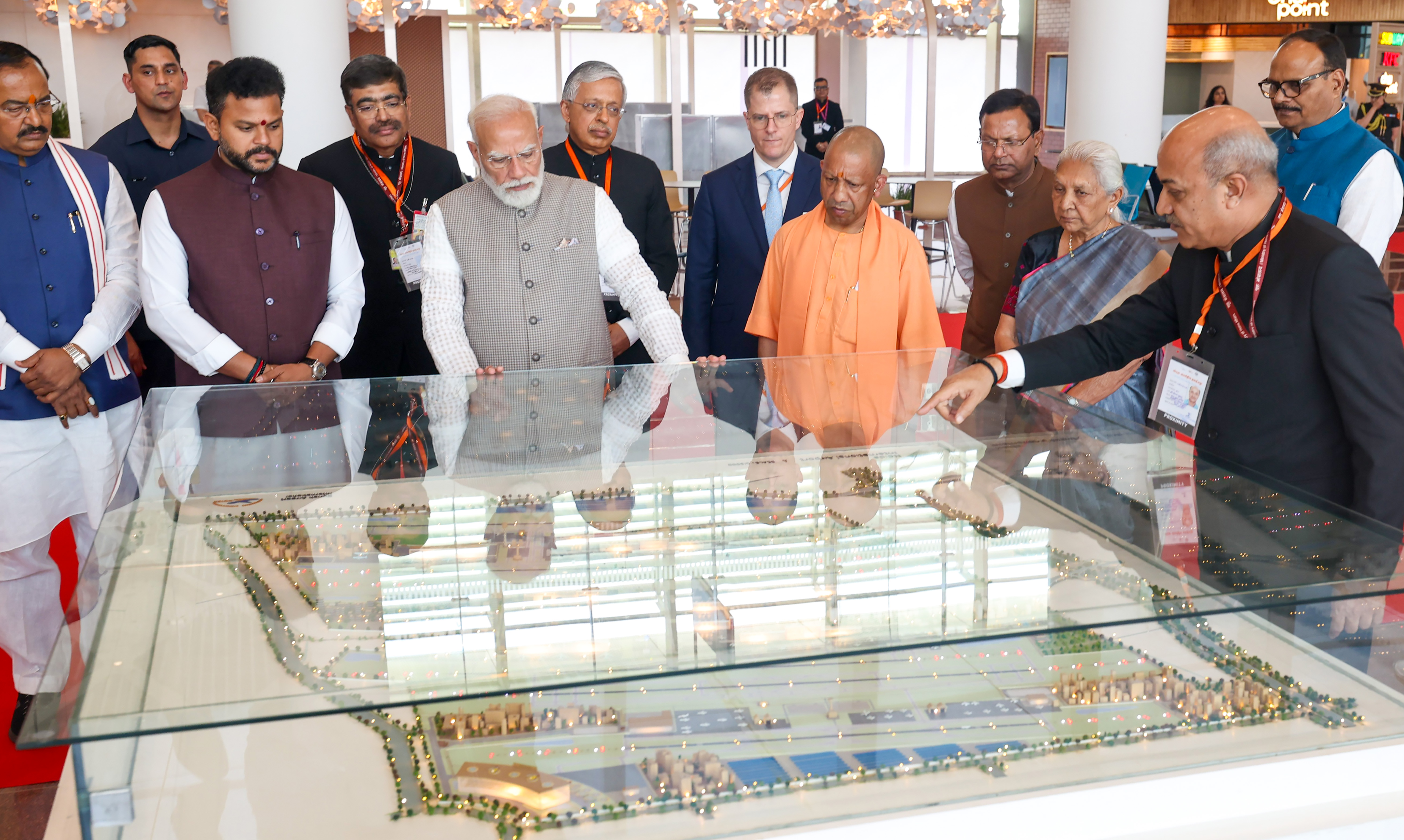 Jewar International Airport inauguration ceremony with officials Jewar International Airport inauguration ceremony with officials