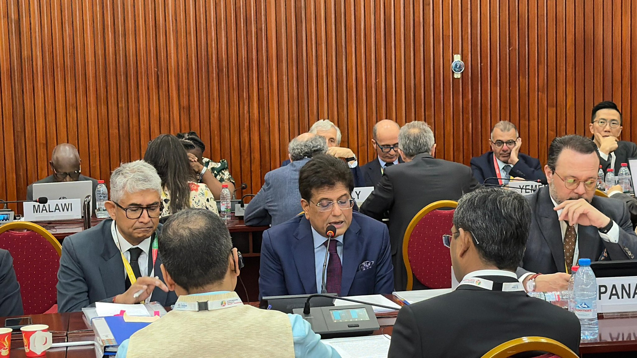 Piyush Goyal speaking at WTO Ministerial Conference about innovation equity Piyush Goyal speaking at WTO Ministerial Conference about innovation equity