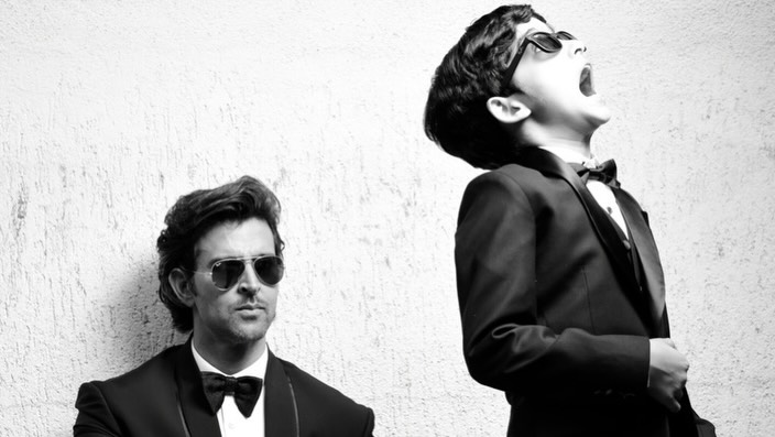 Hrithik Roshan and son Hrehaan Roshan throwback photo Hrithik Roshan and son Hrehaan Roshan throwback photo