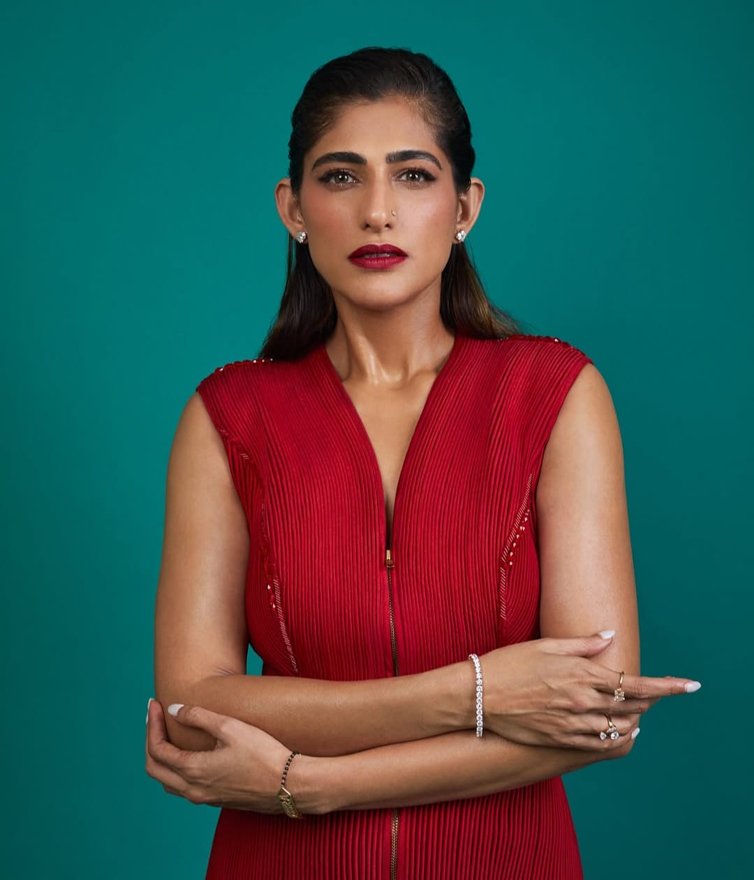 Kubbra Sait discussing social media body standards in interview Kubbra Sait discussing social media body standards in interview